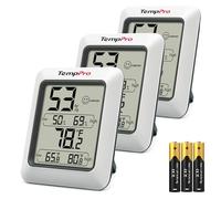 TempPro TP50 Lot de 3 hygromètres numériques d'intérieur avec thermomètre d'ambiance et jauge d'humidité avec moniteur de température et d'humidité