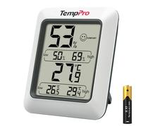 TempPro TP50 Thermo-hygromètre numérique,Thermomètre d'intérieur | Enregistrement des valeurs min/max, rafraîchissement toutes les 10s, pour la maison ou le bureau (anciennement ThermoPro)