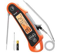 TempPro TP710 Thermomètre à viande numérique à lecture instantanée | Thermomètre étanche 2-en-1 avec double sonde et affichage de la température pour fumoir et barbecue (anciennement ThermoPro)