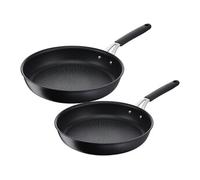 Lot de 2 poêles antiadhésives 24 et 28cm noir - Lagostina - 012165600002 - tempra