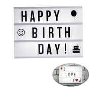 Tempsa a4 - Aueq - led cinéma lampe boite cinématique lettres décor mariage noël Personnalisé Décoration Intérieur Anniversaire