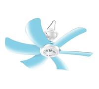 TEMPSA MINI Ventilateur de Plafond silencieux ventilateur bleu portable suspendu avec 6 pales 220V
