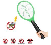 TEMPSA Raquette Électrique Anti Moustiques Insecte Mouche Tapette Pile Non Inclus vert