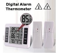 TEMPSA Thermomètre Numérique Alarme Sans Fil Intérieur Extérieur 2 Capteurs