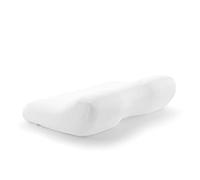 TEMPUR ErgoPlus Oreiller en mousse à mémoire de forme, oreiller cervical ergonomique pour dormeurs sur le dos et sur le côté, sensation ferme, S (54 x 32 x 9.5/5 cm), Blanc