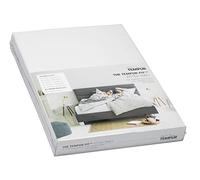 TEMPUR -FIT Drap-Housse en Jersey Coton mélangé avec élasthanne, très Extensible, Convient aux Matelas Entre 140/160 cm x 200/220 cm, Lavable en Machine et sans Produits Chimiques, Blanc