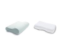TEMPUR Oreiller Ergonomique pour Les Personnes Dormant sur Le côté et sur Le Dos, Blanc, Taille M (31 x 50 x 10/7 cm) & Housse en Jersey pour Oreiller Millennium/Original S/M/L/XL Blanc
