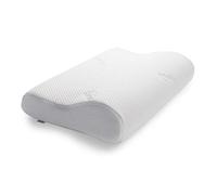 TEMPUR Oreiller Original en mousse à mémoire de forme, oreiller de soutien cervical ergonomique pour dormeurs sur le côté et sur le dos, fermeté : ferme, M (50 x 31 x 10/7 cm), Blanc