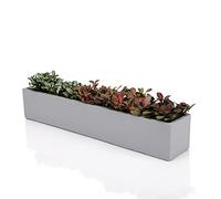Ten-stone Jardinière rectangulaire en béton Non émaillé de 36,8 cm pour Rebord de fenêtre