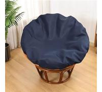 TENAGE Housse de coussin pour fauteuil papasan uniquement, housses de coussin pour chaise papasan intérieures et extérieures imperméables, avec fermeture éclair et attaches, lavables en machine, 130