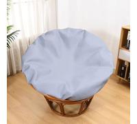TENAGE Housse de coussin pour fauteuil papasan uniquement, housses de coussin pour fauteuil papasan extérieur intérieur imperméables avec fermeture éclair et attaches, lavables en machine 110cm/43po