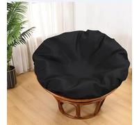 TENAGE Papasan Housse de coussin seule, housses de coussin pour chaise Papasan pour intérieur et extérieur, imperméables, housses Papasan pour coussins avec fermeture éclair et lacets, lavable en