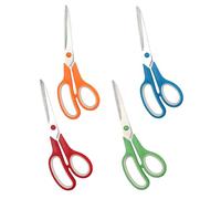 TenaLucy 4 Pièces Ciseaux Enfant Fourniture Scolaire, Ciseaux Cuisine Bureau Enfant Fille, Ciseau College Affaire Scolaire, Bureau pas Cher Ciseau Ecole Pour Les Emballages Plastiques la Jute
