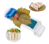 TenaLucy Machine À Rouler les Sushis,Rouleau de Viande Végétale Rouleau Viande aux Légumes Sushi Roll Maker Rouleau Feuilles Raisin Kit Sushi,pour Garnitures de Viande,Sushis,Petits Pains,Légumes