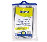 TENAX Agrafes U Speciales (10 Pièces) en Acier, Longueur 22 cm, Largeur 10 cm, pour Fixer Le Filet de Protection de Pelouse TR au Sol