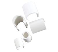 TENAX Clips pour Fixation de Bâches et Films aux Arcs Serres Tunnel, pour Tubes de diamètre de 9 mm à 18 mm, Lot de 500 Clips