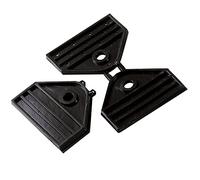 Tenax Clips Rete 8 cm Noir, (500 Pièces), Clips pour la Fixation de Filets Tissés Brise-Vue et Filets d'Ombrage