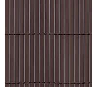 Tenax Colorado 1,00 x 3 m Marron, Canisse Synthétique en PVC avec Cannes Entières de 7 mm, Brise-Vue pour Jardins, Balcons et Clôtures