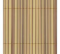 TENAX Colorado 1,00 x 5 m Naturel, Canisse Synthétique en PVC avec Cannes Entières de 7 mm, Brise-Vue pour Jardins, Balcons et Clôtures