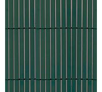 TENAX Colorado 1,00 x 5 m Vert, Canisse Synthétique en PVC avec Cannes Entières de 7 mm, Brise-Vue pour Jardins, Balcons et Clôtures