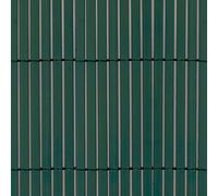 Tenax Colorado 1,50 x 5 m Vert, Canisse Synthétique en PVC avec Cannes Entières de 7 mm, Brise-Vue pour Jardins, Balcons et Clôtures