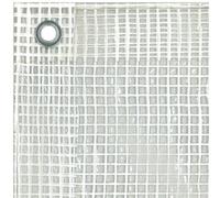 TENAX Cover All Bâche à Oeillets 3,00x4 m Transparente et Grillagée-Blanche 150 g/m², Bâche de Protection pour Bois, Mobilier de Jardin, Voitures, Piscines, Bâche Imperméable et Indéchirable