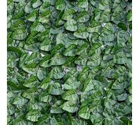 TENAX Divy Laurus Pro 150x300 cm Vert, Haie Synthétique avec Feuilles de Polyéthylène Type Laurier pour l’Occultation et la Protection des Balcons, Jardins et Clôtures