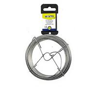 TENAX - Fil de fer galvanisé 20m diam:2mm, Argenté