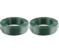 TENAX - Fil de fer plastifié 100m diam 1.8mm, Vert (Lot de 2)