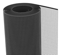 TENAX Filet en Plastique Quadra 10 Anthracite 1,00x50 m, Filet de Protection Multi-Usages pour Balcons, Terrasses, Portails et Clôtures