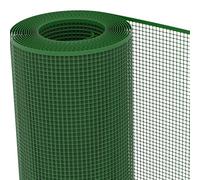 TENAX Filet en Plastique Quadra 10 Vert 0,80x50 m, Filet de Protection Multi-Usages pour Balcons, Terrasses, Portails et Clôtures