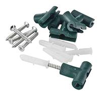 TENAX - Fixation pour grillage muraux - Set de 6 pièces, Vert