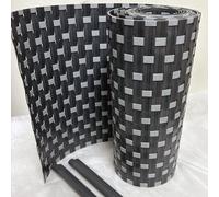 TENAX Flexi 0,19 x 2,05 m Anthracite/Gris Clair, Bande d’Occultation en HDPE avec 2 Clips, Couverture Décorative pour la Protection des Clôtures à Panneaux, Portails, Balustrades, Balcons et Jardins