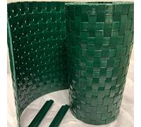TENAX Flexi 0,19 x 2,05 m Vert, Bande d’Occultation en HDPE avec 2 Clips, Couverture Décorative pour la Protection des Clôtures à Panneaux, Portails, Balustrades, Balcons et Jardins