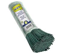 TENAX Liens en Plastique Armés et Prédécoupés, 20 cm, Couleur Verte, Paquet de 1000 pièces, Fil en Acier Recouvert de PVC pour Ligatures, Plantes et Fleurs, Fermetures de Sacs et Paquets