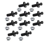 Tenax Lot de 10 vis filetées M5 x 10 mm Noir
