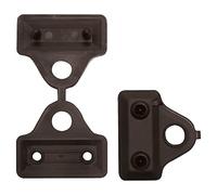 TENAX Lot de 12 clips en plastique pour la fixation de filets tissés noir - 5 cm