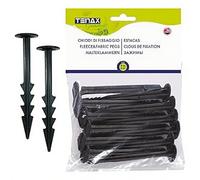 TENAX Lot de 20 clous en plastique noir - 11 cm