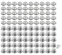 TENAX - Lot de 50 grandes pièces supérieures + vis en tissu + clé