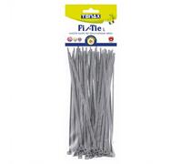 TENAX Lot de 50 liens plastiques argentés pour plantes - 20 cm