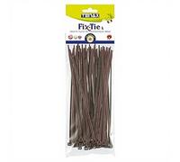 TENAX Lot de 50 serre-câbles 20 cm - Marron