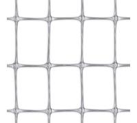 Tenax Millennium 1,00x25 m Argent, Clôture en Plastique, Filet de Clôture en Plastique Résistant comme Le Métal