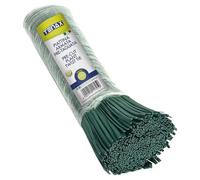 TENAX Piattina Pretagliata Lot de 1 000 attaches pour plantes en fil d'acier recouvert de PVC vert - 20 cm