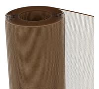 TENAX Quadra 05 Marron 1,00x3 m Filet en Plastique, Filet de Protection Multi-Usages pour Balcons, Terrasses, Portails et Clôtures