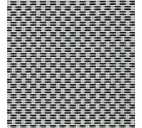 Tenax Texstyle Plus 1,00x5 m Argent-Noir, Filet Occultant Brise-Vue en Textilène avec Oeillets, Décoration et Occultation Design pour Jardins, Terrasses, Clôtures et Portails