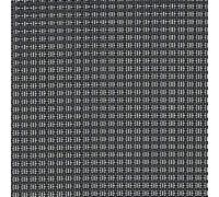 TENAX Texstyle Vip 1,50x5 m Gris-Noir-Argent, Filet Brise-Vue en Textilène avec Oeillets, Occultation Basse à Grand Effect Décoratif pour Jardins, Terrasses, Clôtures et Portails