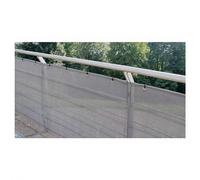Tenax Texstyle Vip Brise-vue faible occultation en textilène gris noir argent 1,5 x 5 m