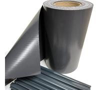TENAX Twist 19 cm x 35 m Anthracite, Bande d’Occultation en PVC avec 25 Clips, Couverture Décorative pour la Protection des Clôtures à Panneaux, Portails, Balustrades et Balcons