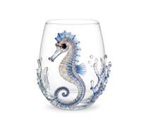 Tencipeda Blue Ringed Octopus Glassware, 3D Octopus Stemless Wine Glass, Marine Animal Drinkware For Coastal Home Bar Decor (4)