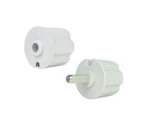 TENDAGGIMANIA ® Paire Embout de Tube enroulement 70 mm pour Rouleau Enrouleur de Store banne avec Trou et goupille Cadre - pour Rouleau de diamètre 70 mm